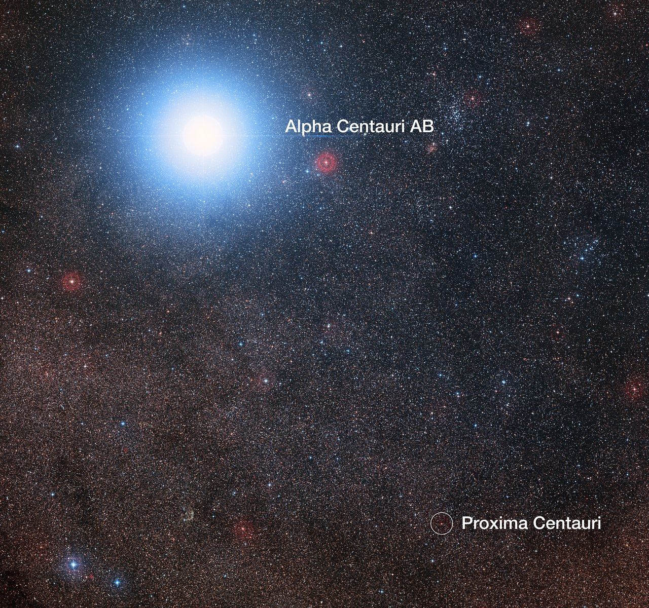Alpha Centauri triple star system