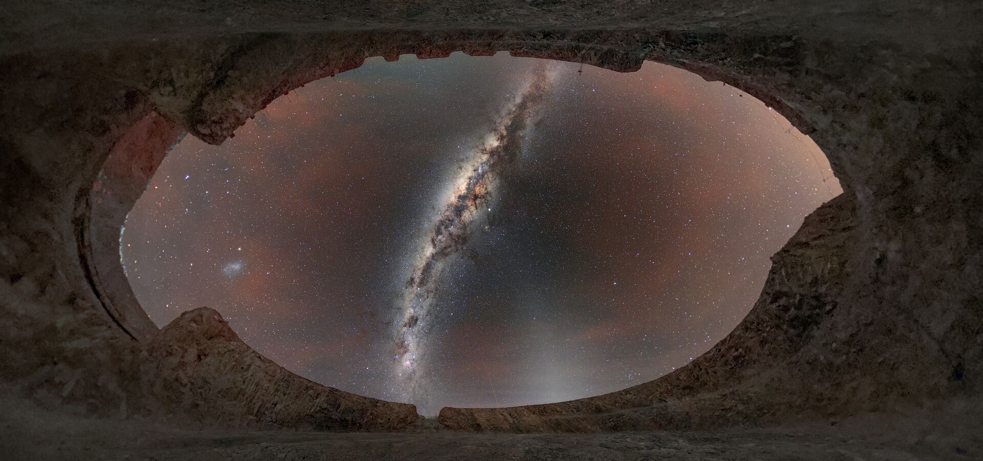 ELT construction site star panorama