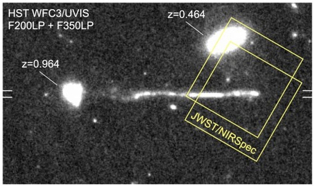 Cosmic Owl Runaway supermassive black hole tail Hubble