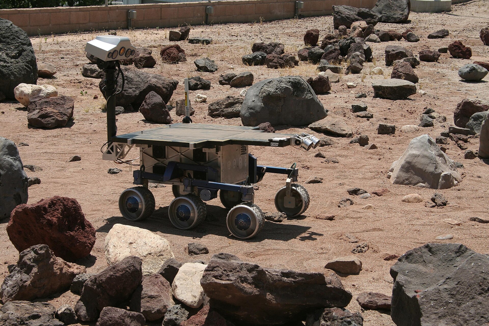 Mars Yard Sojourner rover model
